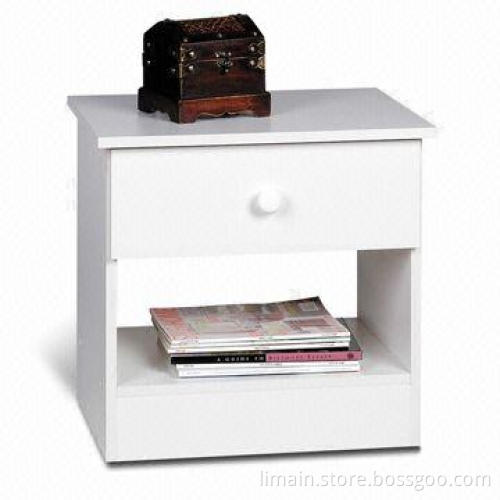 Nightstand with Sized 19.75 x 20 x 16-inch, Made of MDF, Composite Wood Materials